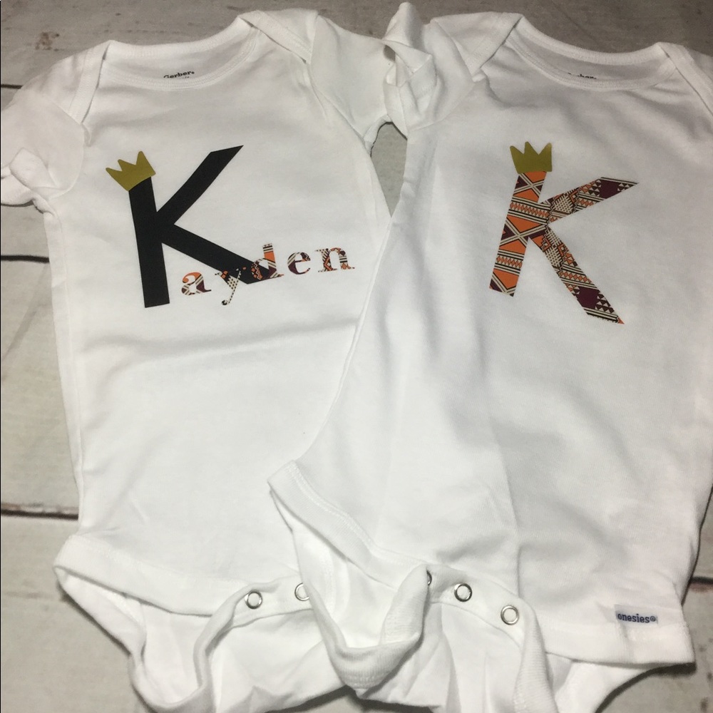 Personalized baby onesies 2 for $20
